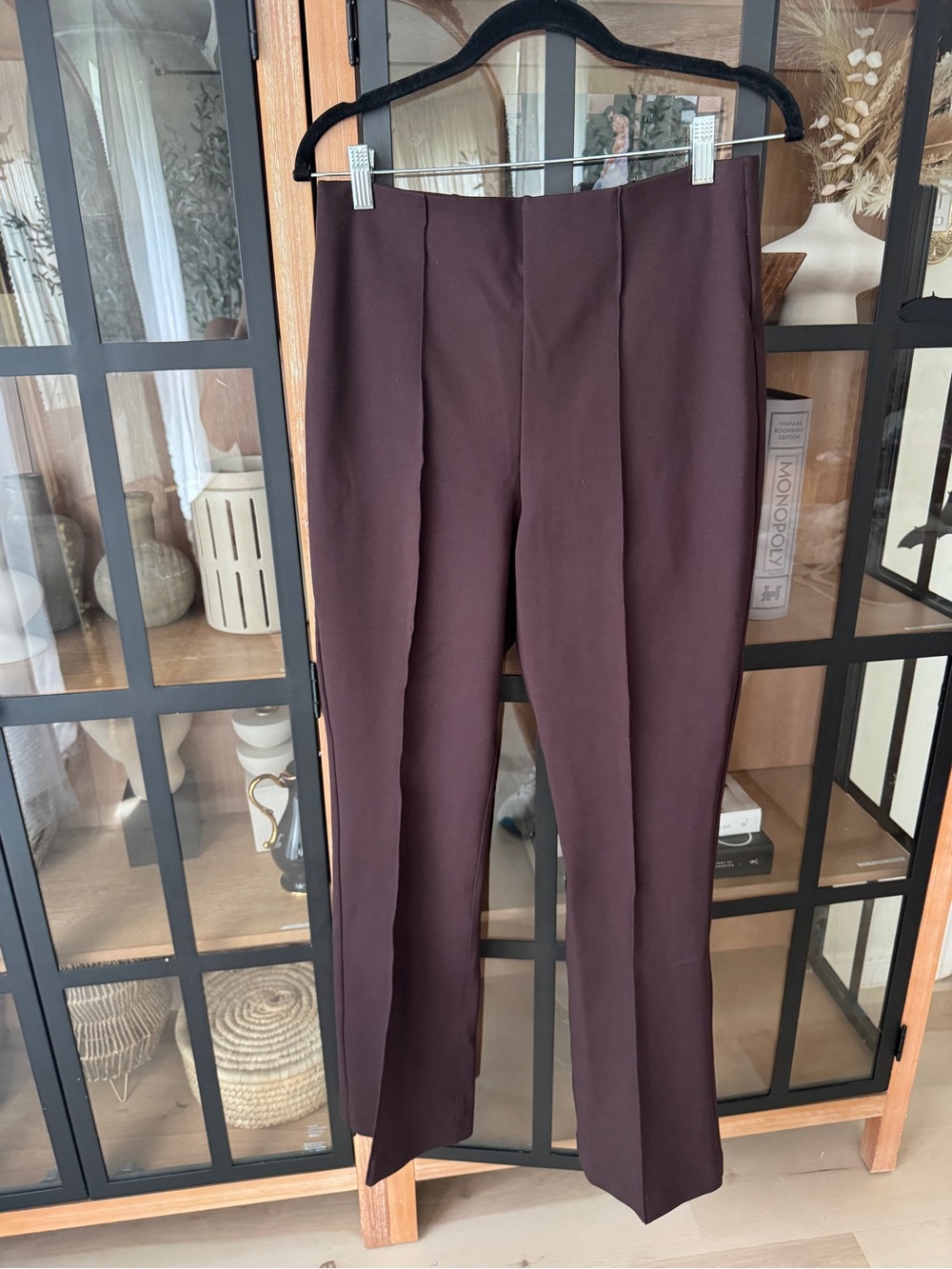 NWT SPANX Supersmooth PerfectFit Ponte Micro Flare Pants Truffle Brown high rise